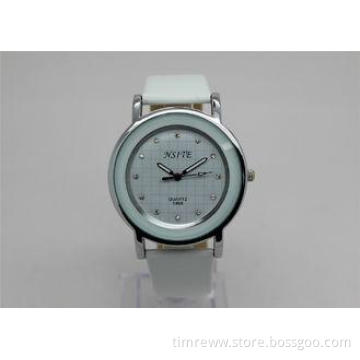 Custom Fluorescent hands big face Alloy Wrist Watch with st